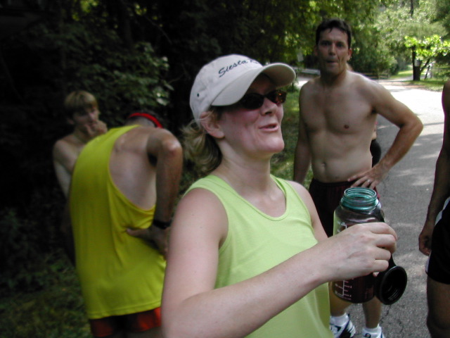 Kathy with smaller jug