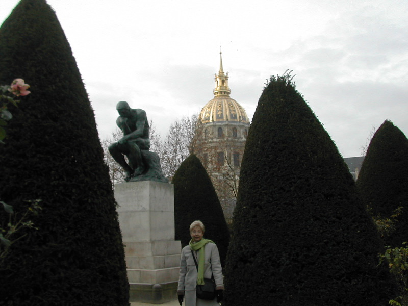 Sheila at Rodin museum
