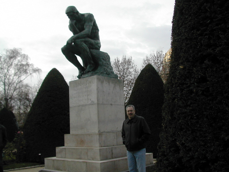 Evan at Rodin museum