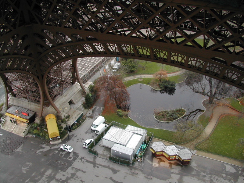 View from 1st floor of Eiffel Tower