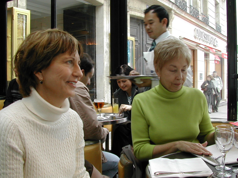 Marsha and Sheila at lunch