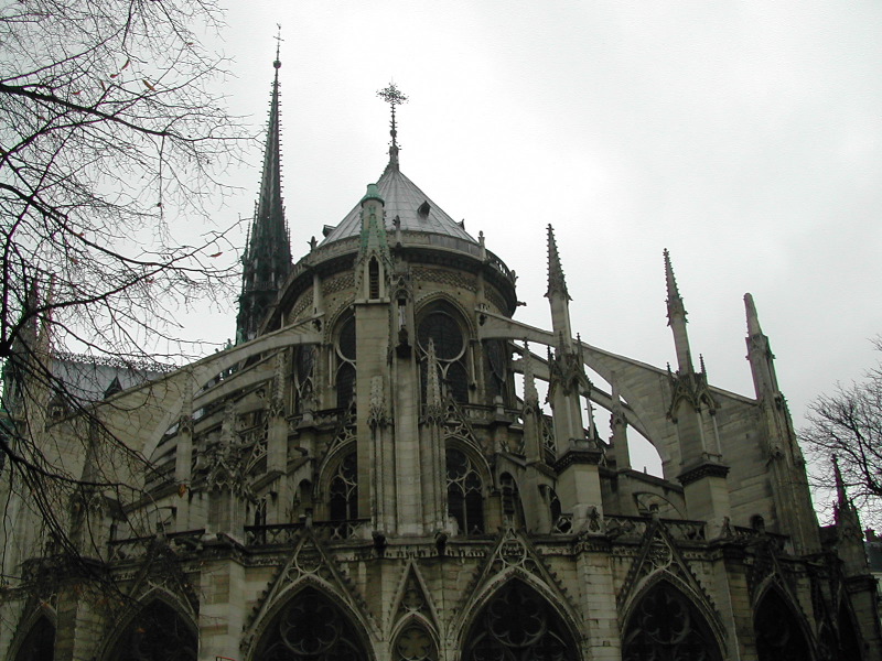 Flying butresses of Notre Dame