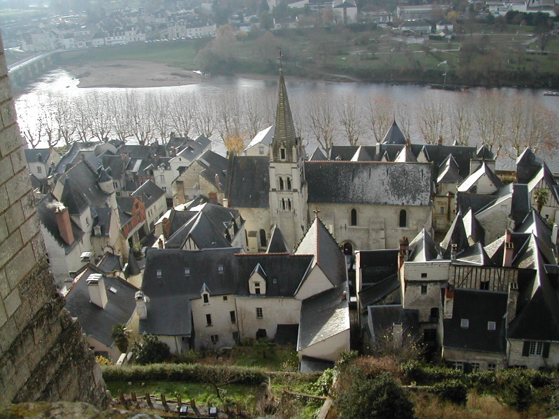 Village of Chinon and Vienne River
