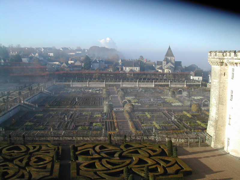 View of the top at Villandry