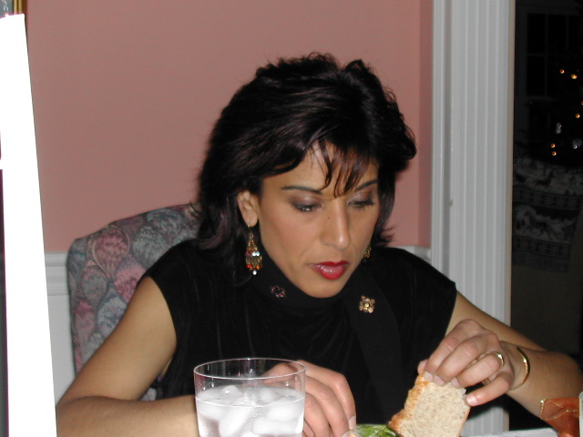 Shal serious about her food