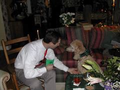 Andy making friends