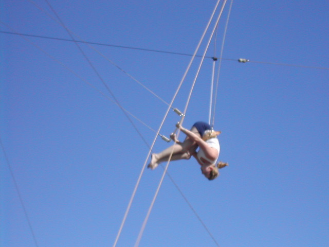 Corey flying